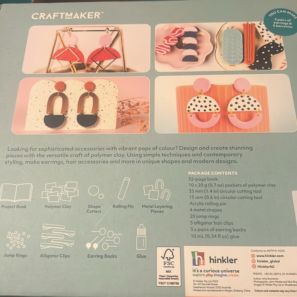 Brand new: Polymer Kit: jewelry set!